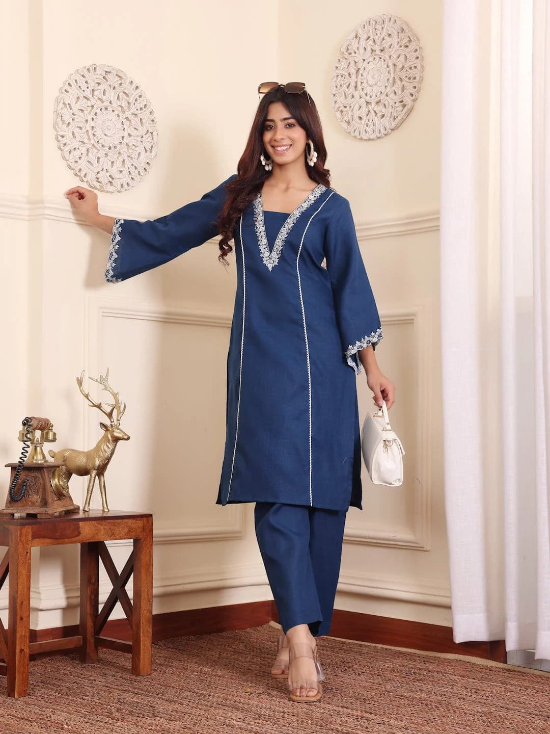 Straight Kurta Pant with Dupatta Set